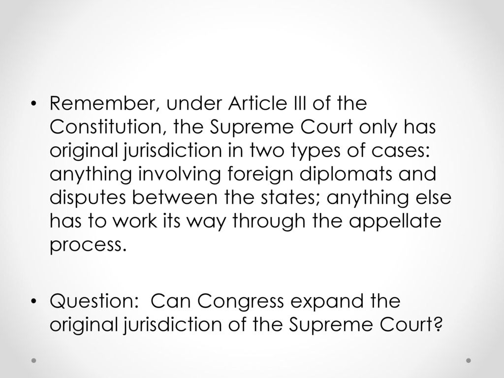 The supreme court has original jurisdiction in legal disputes involving online